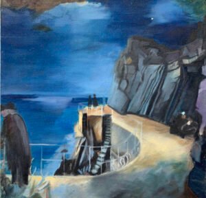 Bernáth Aurél Riviéra részlet - Bernáth Aurél Riviera detail 30 x 30 cm