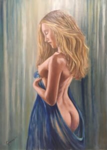 Kék asszony - Blue Lady 70 x 50 cm