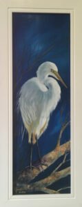 Kócsag - Egret 20 x 60 cm