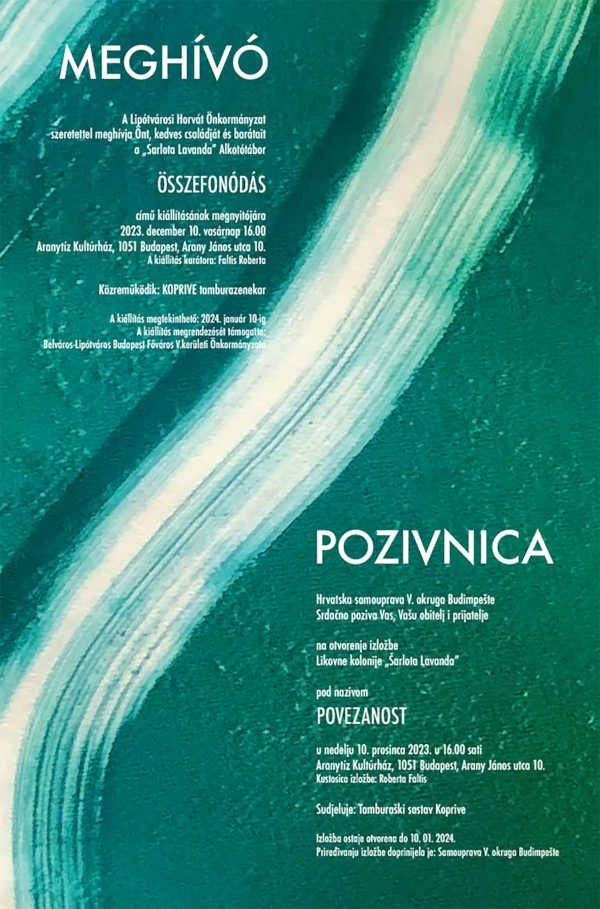 Összefonódás kiállítás megnyitó Pécs 2023