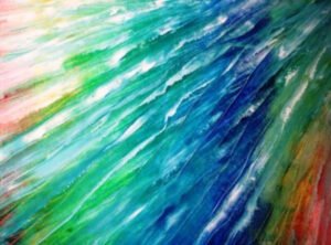 Színek fátyla - Veil of colors 50 x 70 cm