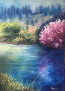 Tavaszi pirkadat - Spring dawn 70 x 50 cm