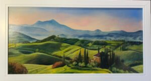 Toszkán dombok - Tuscan hills 40 x80 cm