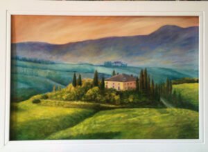 Toszkán táj - Tuscan landscape 50 x 70 cm