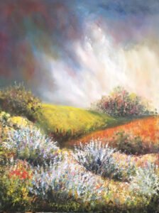 Festmények: Vad levendulás - Wild lavender 40 x 30 cm