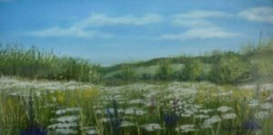 Virágos mező - Flower meadow 20 x 40 cm