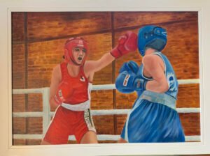 Balegyenes 50 x 70 cm olaj